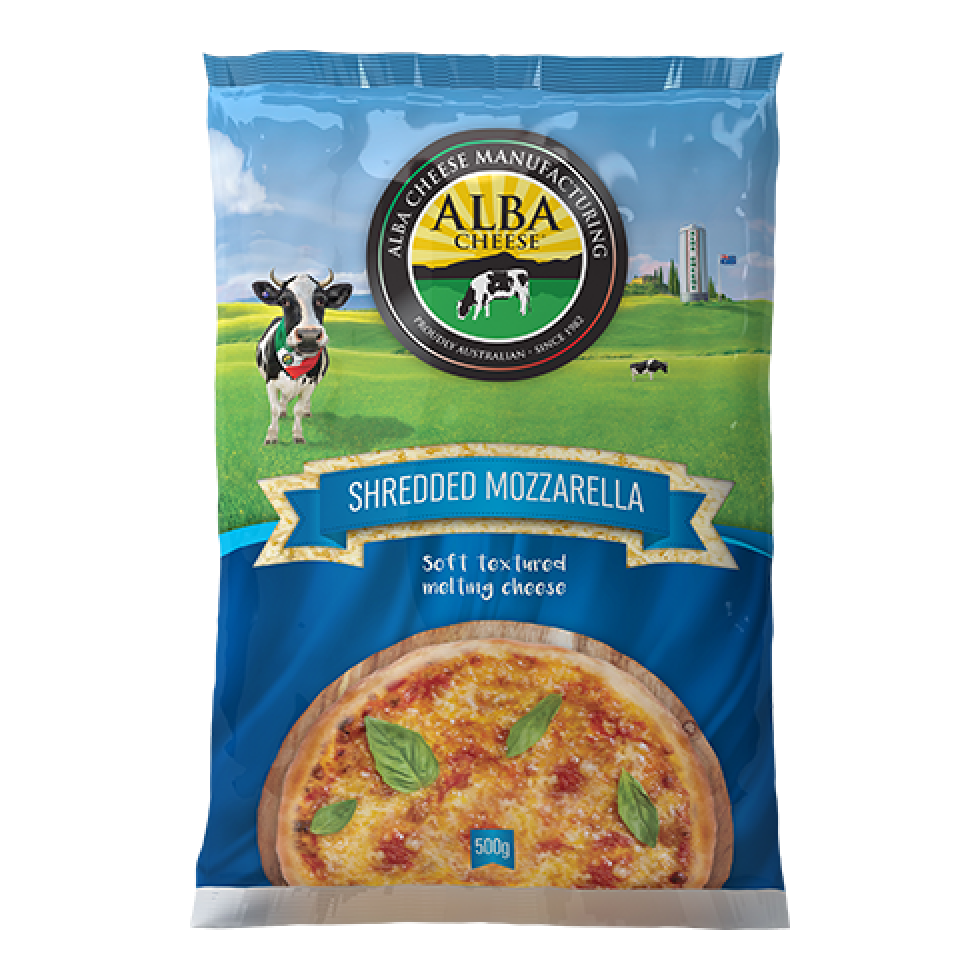 SHREDDED MOZZARELLA Alba Cheese